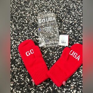 Red GO USA Mittens Olympic